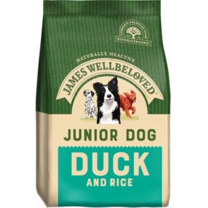 JAMES WELLBELOVED JUNIOR DUCK & RICE DRY DOG FOOD 8kg