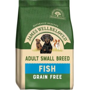 JAMES WELLBELOVED GRAIN FREE ADULT SMALL BREED FISH & VEG DRY DOG FOOD 4.5KG