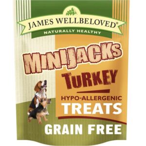 JAMES WELLBELOVED MINIJACKS TURKEY & VEGETABLES PACK OF 10 DOG TREATS 90g