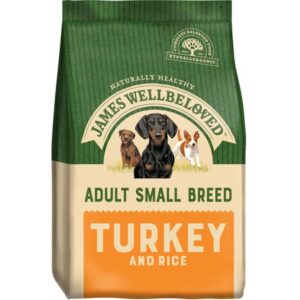 JAMES WELLBELOVED ADULT SMALL BREED TURKEY & RICE DRY DOG FOOD 7.5kg