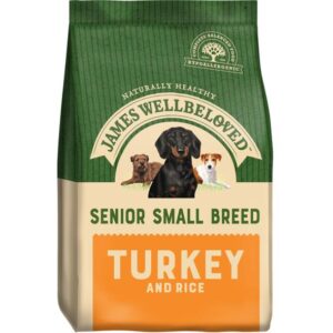 JAMES WELLBELOVED SENIOR SMALL BREED TURKEY & RICE DRY DOG FOOD 4.5kg