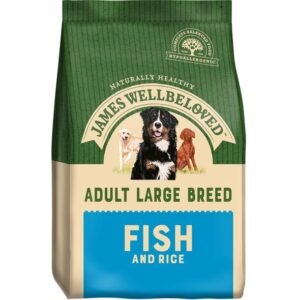 JAMES WELLBELOVED ADULT LARGE BREED FISH & RICE DRY DOG FOOD 15kg