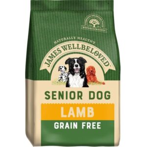 JAMES WELLBELOVED GRAIN FREE SENIOR LAMB & VEG DRY DOG FOOD 10kg