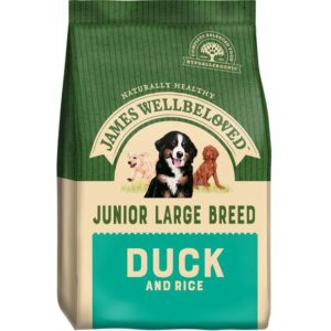 JAMES WELLBELOVED JUNIOR LARGE BREED DUCK & RICE DRY DOG FOOD 15kg