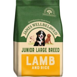 JAMES WELLBELOVED JUNIOR LARGE BREED LAMB & RICE DRY DOG FOOD 15kg