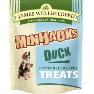 JAMES WELLBELOVED MINIJACKS DUCK & RICE PACK OF 10 DOG TREATS 90g