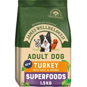 JAMES WELLBELOVED ADULT TURKEY WITH KALE & QUINOA DRY DOG SUPERFOODS 6kg