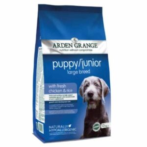 ARDEN GRANDE Puppy / Junior Large Breed with Fresh Chicken & Rice Dry Dog Food 12kg