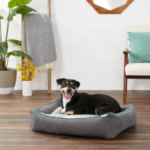 Frisco Sherpa Orthopedic Bolster Cat & Dog Bed, Large