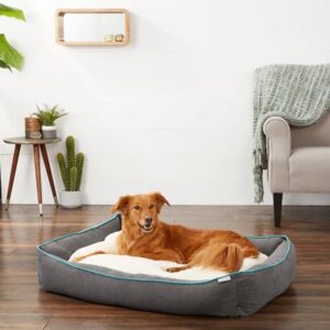 Frisco Sherpa Orthopedic Bolster Cat & Dog Bed, X-Large