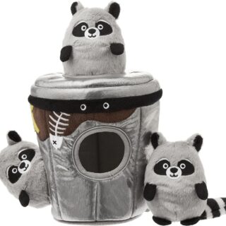 Frisco Hide and Seek Plush Trash Can Puzzle Dog Toy