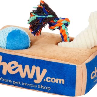 Frisco Hide and Seek Plush Chewy Box Puzzle Dog Toy