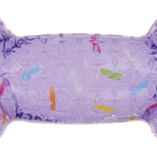 Frisco Purple Birthday TPR Bone Dog Toy, Small