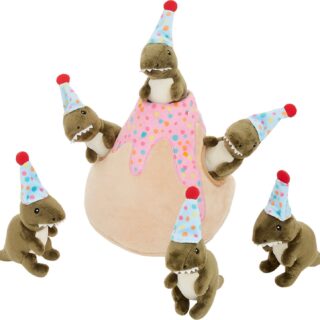 Frisco Birthday Volcano Hide and Seek Plush Dog Toy