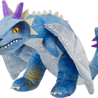 Frisco Mythical Mates Bluefoot the Blue Dragon Plush Squeaking Dog Toy, Medium