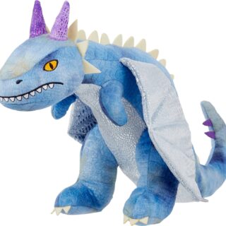 Frisco Mythical Mates Bluefoot the Blue Dragon Plush Squeaking Dog Toy, Large