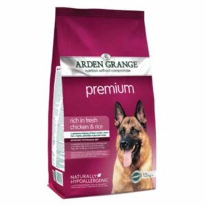 ARDEN GRANDE Premium Rich in Fresh Chicken & Rice Dry Dog Food 12kg