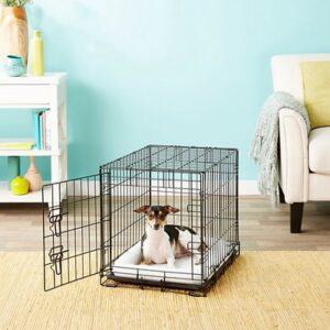 Frisco Fold & Carry Single Door Collapsible Wire Dog Crate, 24 inch