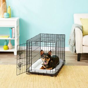 Frisco Fold & Carry Single Door Collapsible Wire Dog Crate, 30 inch