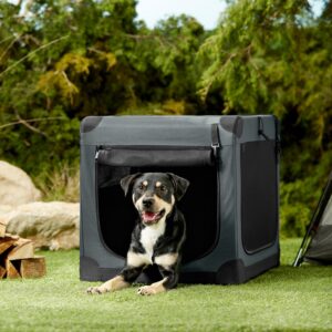 Frisco Indoor & Outdoor 3-Door Collapsible Soft-Sided Dog & Small Pet Crate 36 inch Med/L