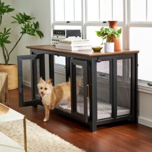 Frisco "Venice" Dog Crate Credenza & Mat Kit