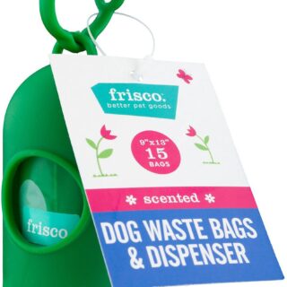 Frisco Scented Dog Poop Bags + Dispenser, 15 count