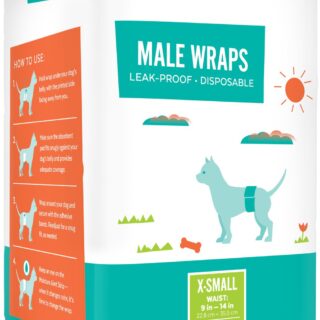 Frisco Male 12 Count Dog Wraps X-Small: 9 to 14-in waist