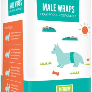 Frisco Male 12 Count Dog Wraps, Medium: 17 to 22-in waist