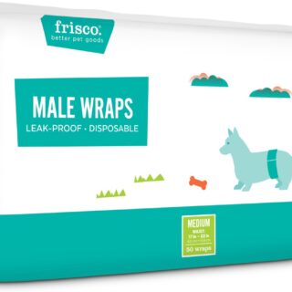 Frisco Male 50 Count Dog Wraps, Medium: 17 to 22-in waist