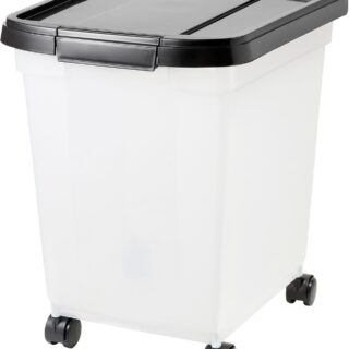 Frisco Airtight Food Storage Container, Clear/Black 11.3kg