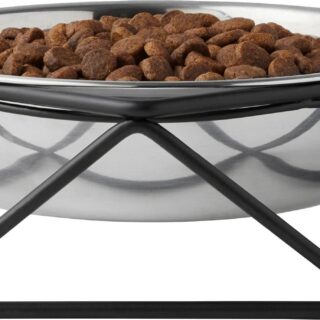 Frisco Elevated Stainless Steel 3.25cup Dog & Cat Bowl with Metal Stand