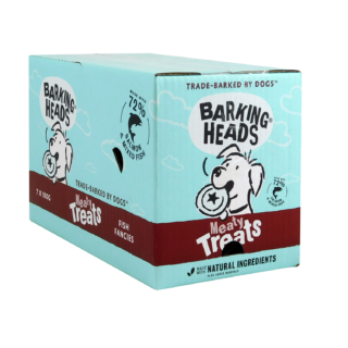 BARKING HEADS FISH FANCIES - MEATY TREATS PACK OF 7 DOG TREATS 100G