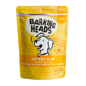 BARKING HEADS FAT DOG SLIM X10 - LIGHT PACK OF 10 GRAIN-FREE WET DOG FOOD 300G