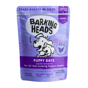 BARKING HEADS PUPPY DAYS PACK OF 20 PUPPY GRAIN-FREE WET DOG FOOD 300G