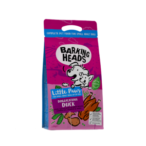 BARKING HEADS LITTLE PAWS - DOGGYLICIOUS DUCK SMALL ADULT DRY DOG FOOD 1.5KG