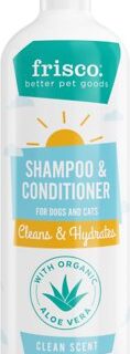 Frisco 2-in-1 Shampoo & Conditioner with Aloe for Dogs & Cats, Clean Scent, 592ml