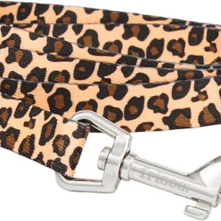 Frisco Leopard Print Polyester Dog Leash, Small: 6-ft long, 5/8-in wide