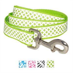 Frisco Patterned Nylon Reflective Dog Leash, Diamond Tile, Medium: 4-ft long, 1-in wide