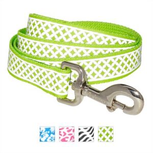 Frisco Patterned Nylon Reflective Dog Leash, Diamond Tile, Large: 6-ft long, 1-in wide