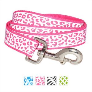 Frisco Patterned Nylon Reflective Dog Leash, Animal Print, Large: 6-ft long, 1-in wide