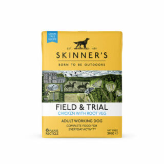 SKINNER'S FIELD & TRIAL CHICKEN WITH ROOT VEG ADULT WORKING WET DOG FOOD 390G