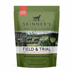 SKINNER'S FIELD & TRIAL DIGESTIVE & DENTAL WITH PEPPERMINT AND CHARCOAL DOG TREATS 90G