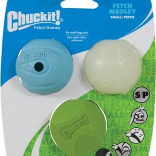 Chuckit! Fetch Ball Medley Triple Pack Dog Toy, SmallTo