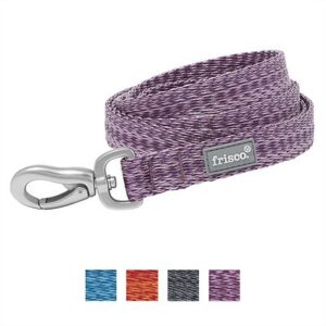 Frisco Outdoor Heathered Nylon Dog Leash, Shadow Purple, Medium - Length: 6-ft, Width: 3/4-in