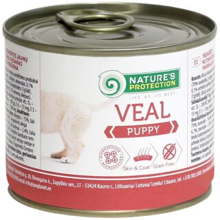 COMPLETE PET FOOD WITH VEAL FOR PUPPIES For all breeds puppies (until 12 months) .400g