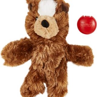 KONG Plush Teddy Bear Dog Toy, Medium