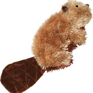 KONG Plush Beaver Dog Toy, Small