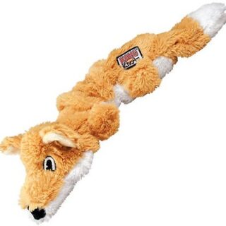 KONG Scrunch Knots Fox Dog Toy, Medium/Large