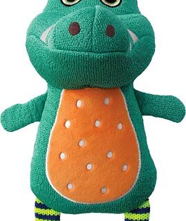 KONG Whoopz Gator Squeaky Plush Dog Toy, Medium