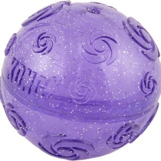 KONG Squeezz Crackle Ball for Dogs, Color Varies, Medium